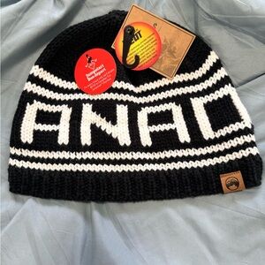 Black and White Knit Beanie